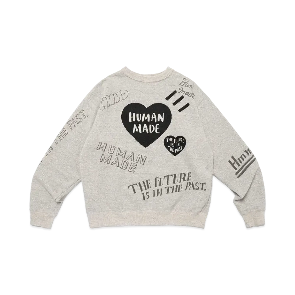 HUMAN MADE Graffiti Sweatshirt "Gray"
