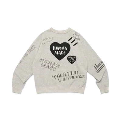 HUMAN MADE Graffiti Sweatshirt "Gray"
