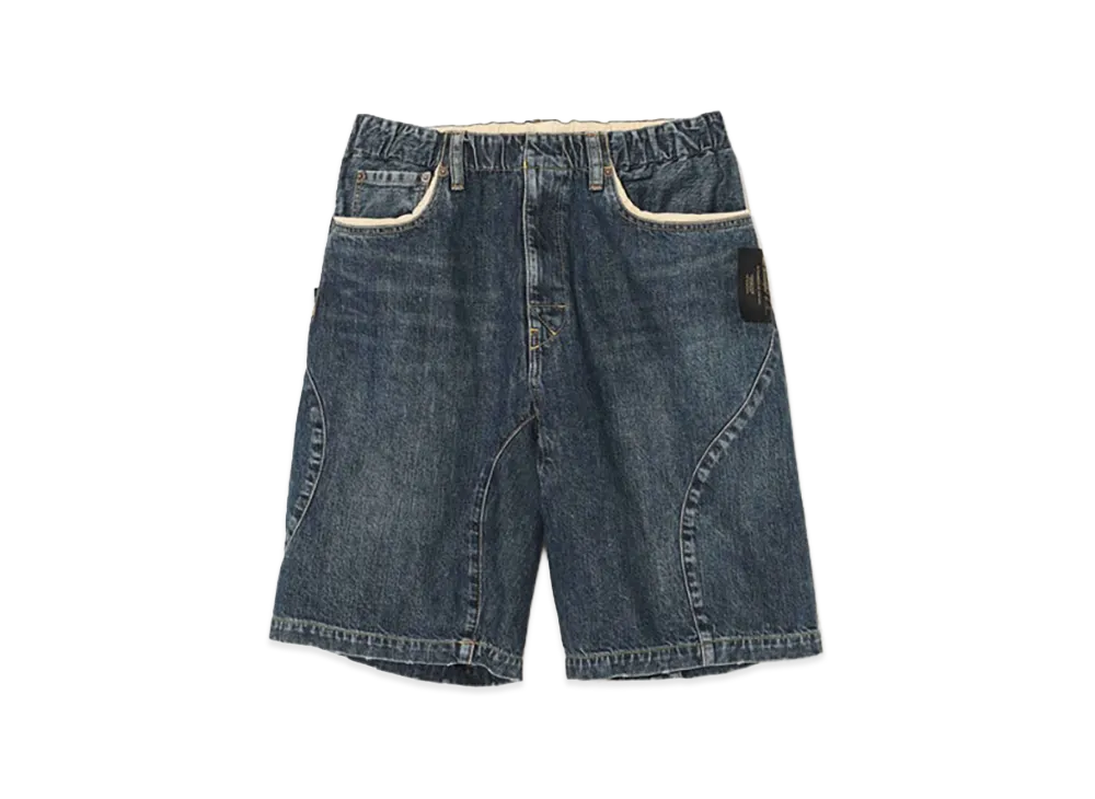 UNDERCOVER Cotton Denim Shorts "Indigo"
