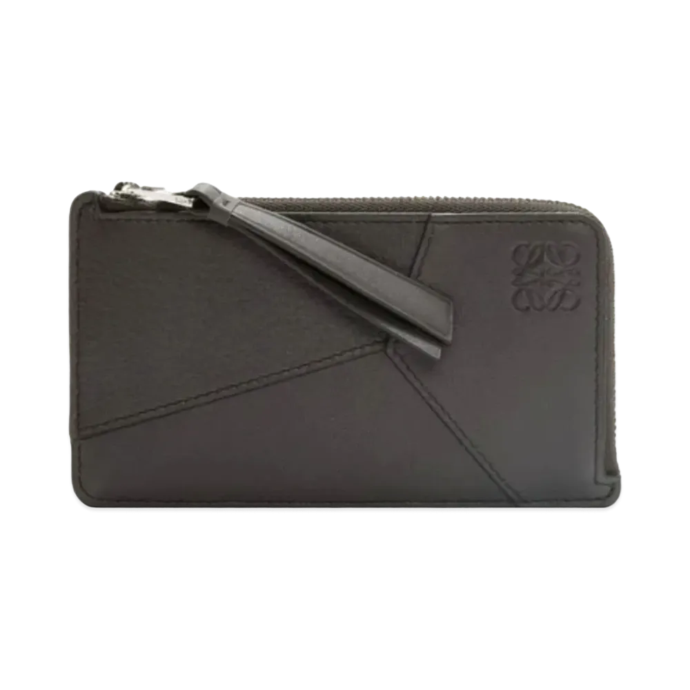 LOEWE Puzzle Long Coin Card Holder Classic Calf "Dark Gray"
