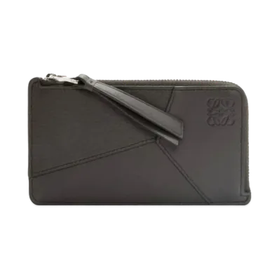 LOEWE Puzzle Long Coin Card Holder Classic Calf "Dark Gray"