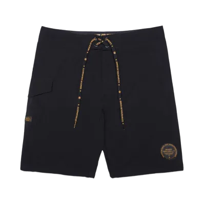 RATS LOGO SURF SHORT "BLACK"