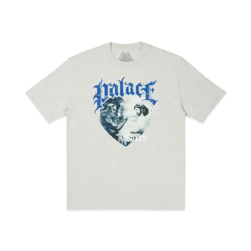 PALACE Save Thyself T-Shirt "Grey Marl"