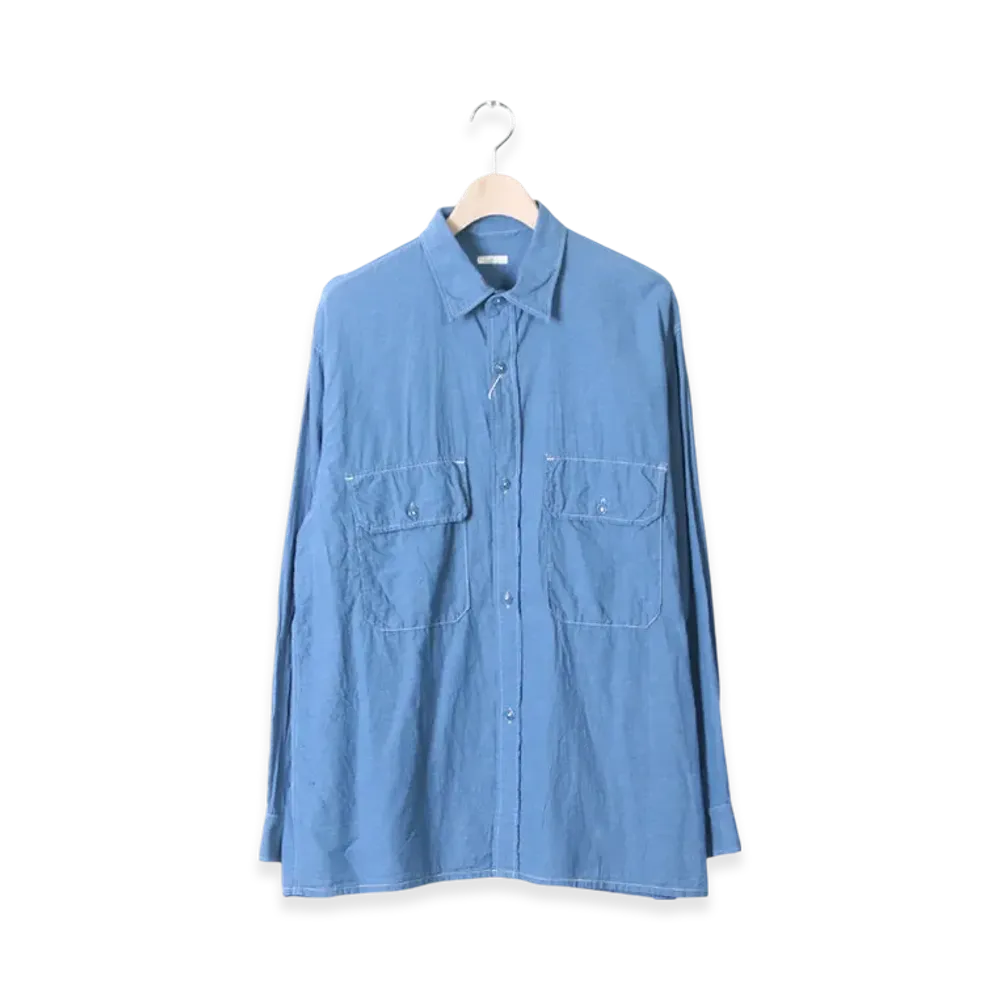 COMOLI Betashan CPO Shirt "Sax , Olive , Black"