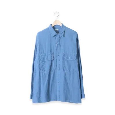 COMOLI Betashan CPO Shirt "Sax , Olive , Black"