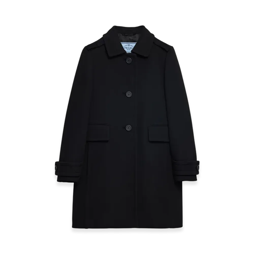 PRADA Women's Natte Peacoat "Black"