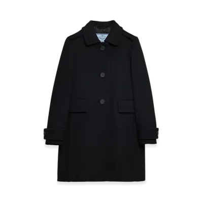 PRADA Women's Natte Peacoat "Black"