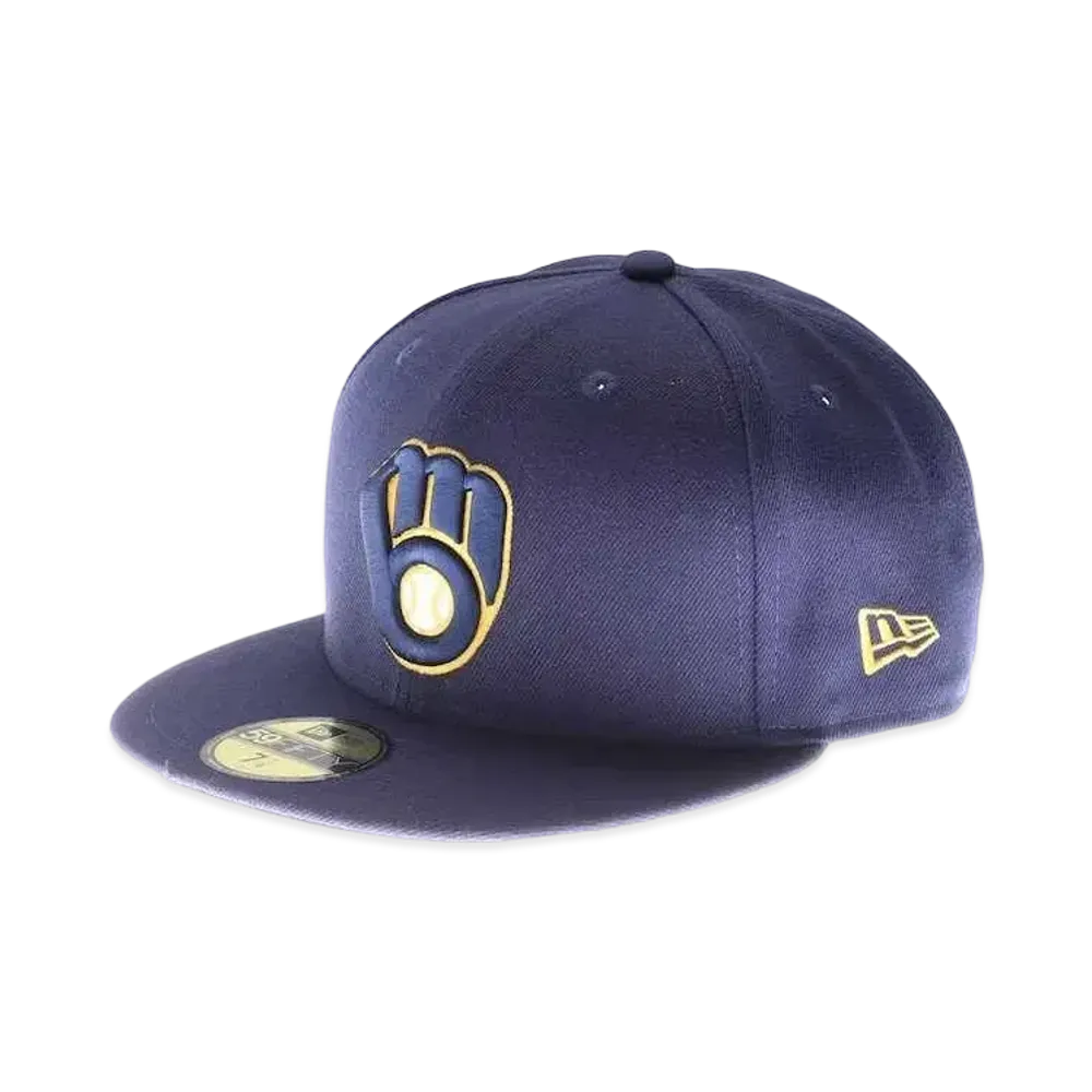 NEW ERA Brewers Authentic Cap Game "Navy"