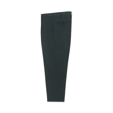 WACKO MARIA x DORMEUIL Pleated Trousers (Type-1) "Dark Green"