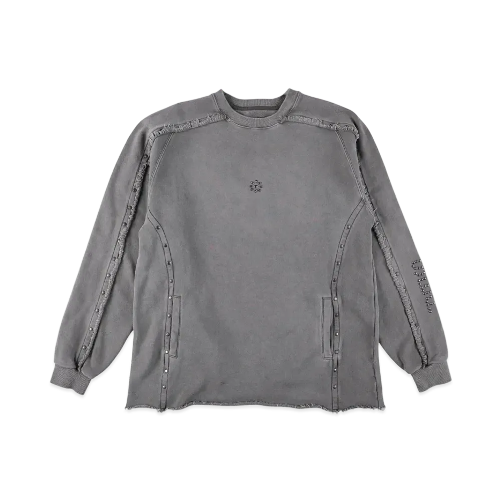 WIND AND SEA Sulfer Acid C-Off Crew Neck "Chacoal"