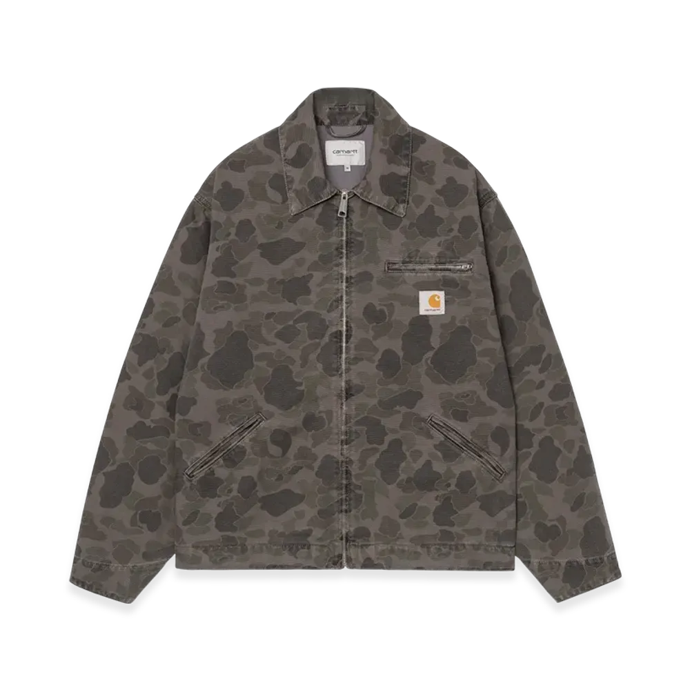 Carhartt WIP Duck Detroit Jacket "Camo Duck Green/Porphyry Garment Dyed"