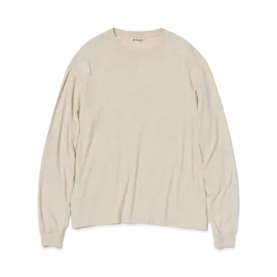 AURALEE Seamless L/S Tee "Top Brown"