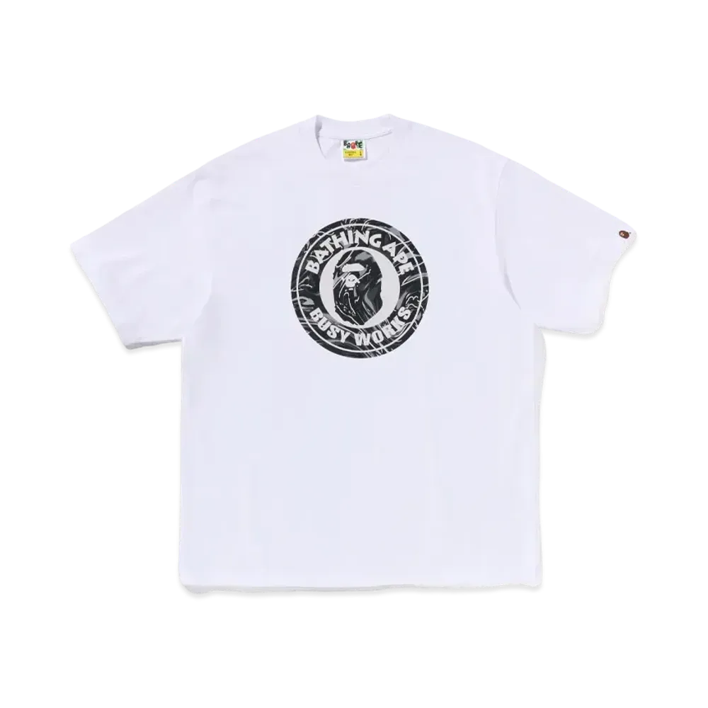 A BATHING APE Busy Works Relaxed Fit Tee "White"