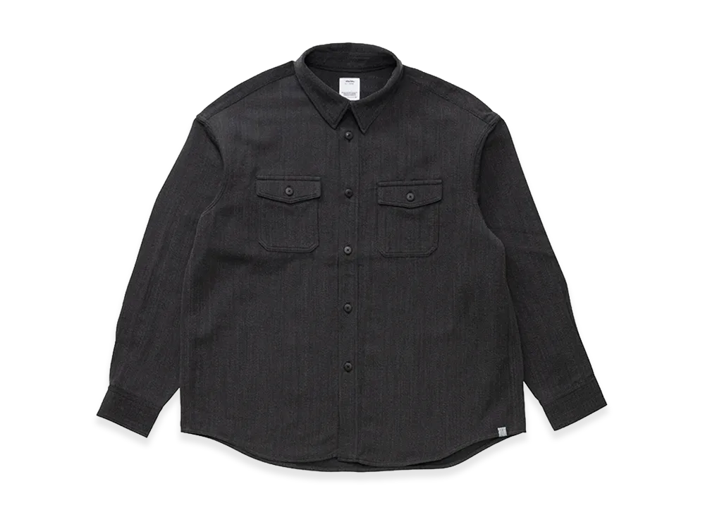 visvim Crosby Shirt S/S Jacquard "Charcoal"