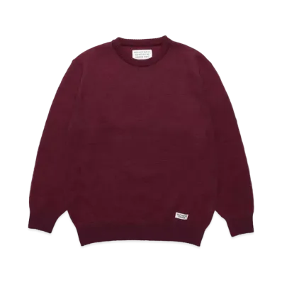 WACKO MARIA Mohair Knit Sweater "Burgundy"