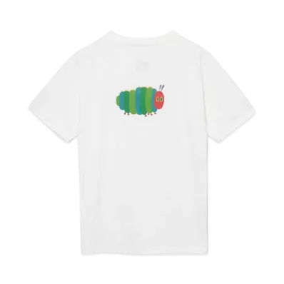 graniph x Eric Carle Fruits & Very Hungry Caterpillar T-Shirt "White"