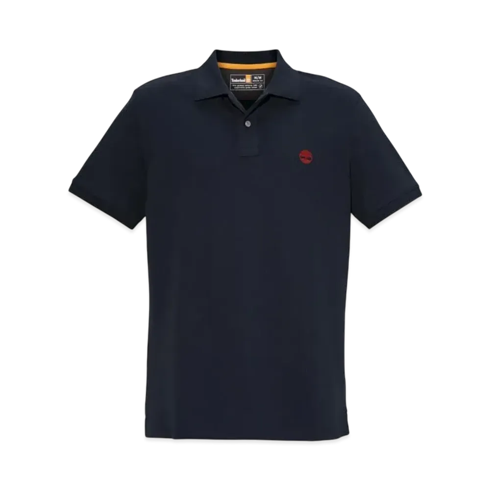 Timberland Men's Short Sleeve Millers River Picket Polo Shirt "Dark Sapphire"