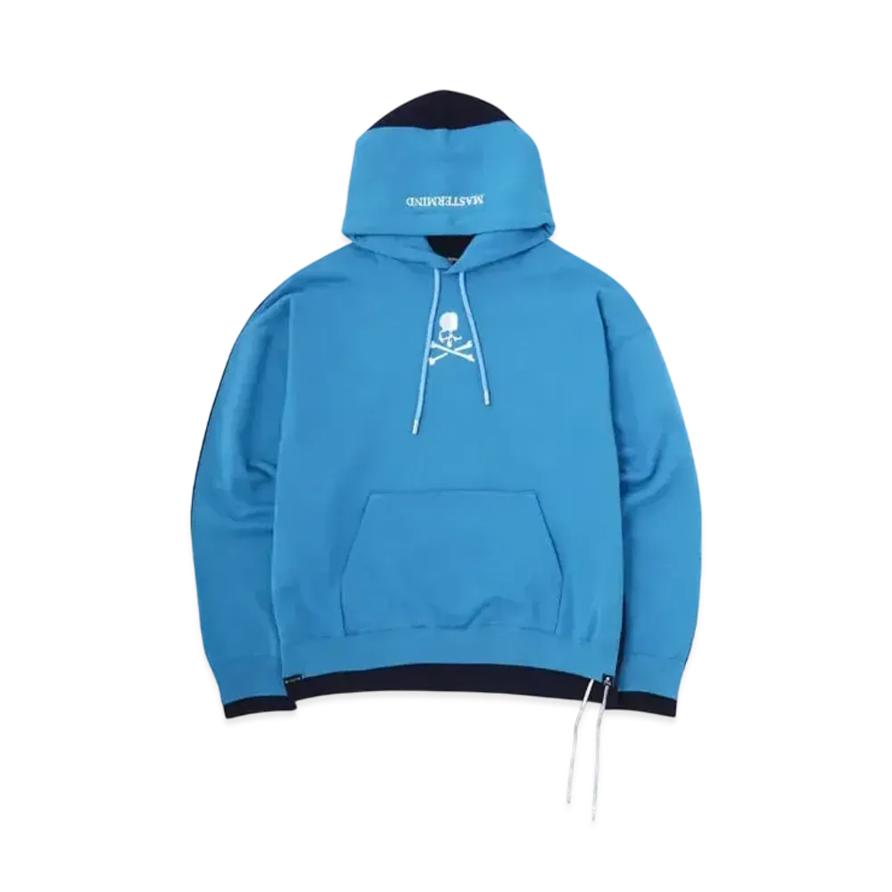 mastermind WORLD Boxy 2 Color Hoodie "Sky Blue Navy"