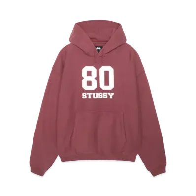 Stussy 80 Relaxed Hood Crew "Oxblood"