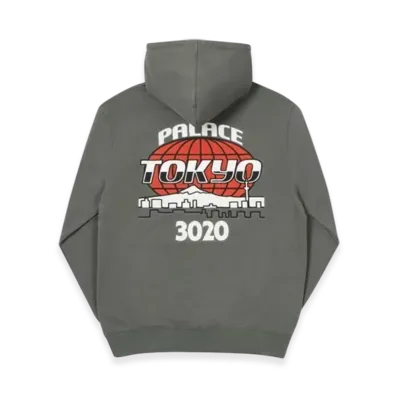 PALACE x New Era Hoodie "Grey"