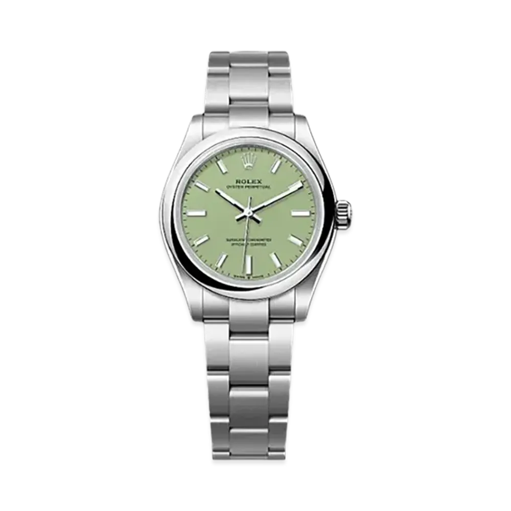 ROLEX Oyster Perpetual 31mm Oystersteel 277200 "Pistachio"