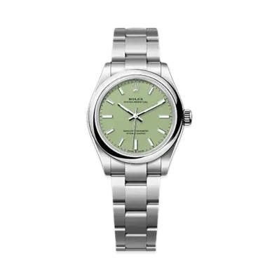 ROLEX Oyster Perpetual 31mm Oystersteel 277200 "Pistachio"