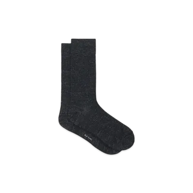 Paul Smith Silver Glitter Socks "Black"