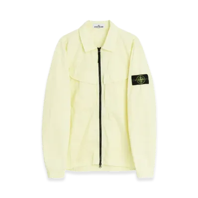 Stone Island 101WN Brushed Cotton Canvas T.CO+OLD Overshirt - 22FW "Butter"