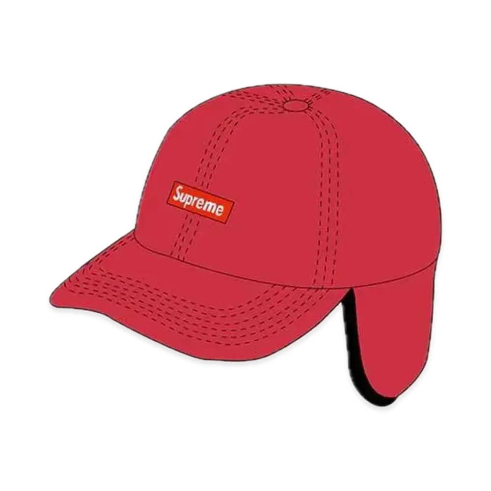 Supreme Windstopper Small Box Earflap 6-Panel "Red"