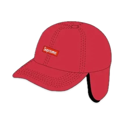 Supreme Windstopper Small Box Earflap 6-Panel "Red"