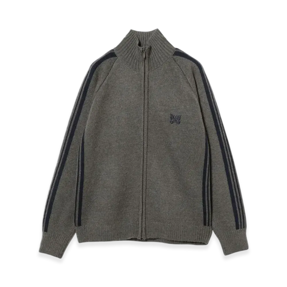 NEEDLES x BEAMS Mohair Track Jacket "Gray/Navy"