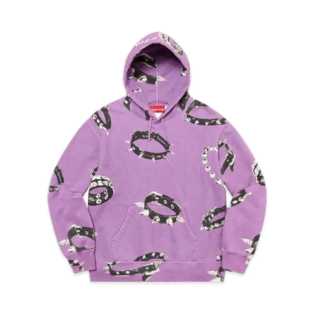 Supreme Studded Collars Hooded Sweatshirt "Violet"