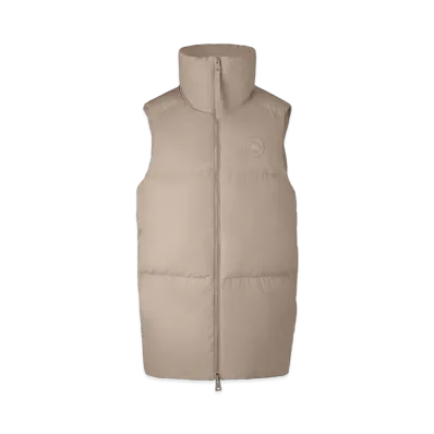 CANADA GOOSE Garnet Long Vest "Desert Sand"