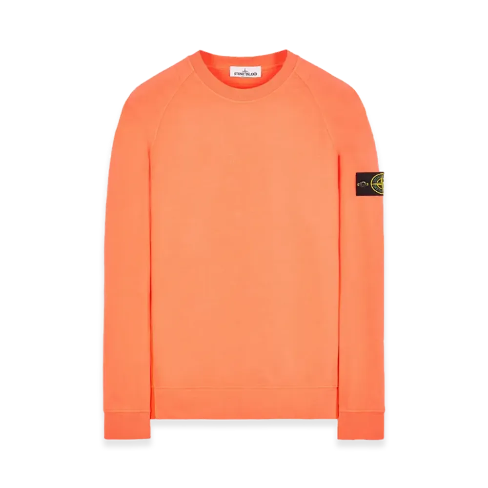 Stone Island 655Q1 Heavy Cotton 82/22 Garment Dyed Crewneck Sweatshirt - 22SS "Orange"