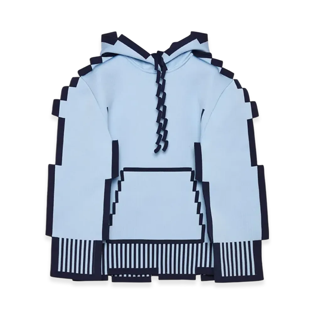 LOEWE Women's Pixelated in Technical Knit "Light Blue"