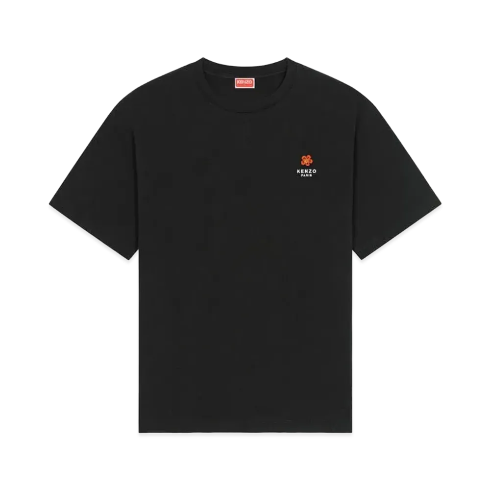 KENZO 'BOKE FLOWER' CREST OVERSIZE T-SHIRT MENS "Black"