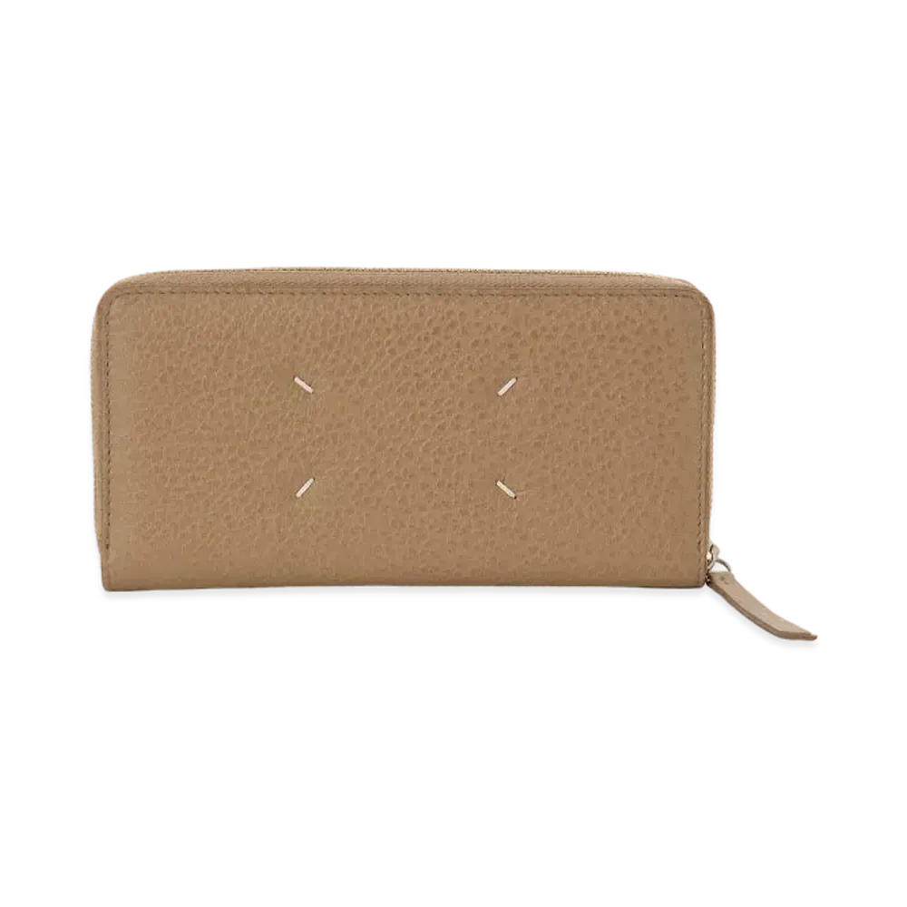 Maison Margiela Four Stitches Zip Around Wallet "Tan"