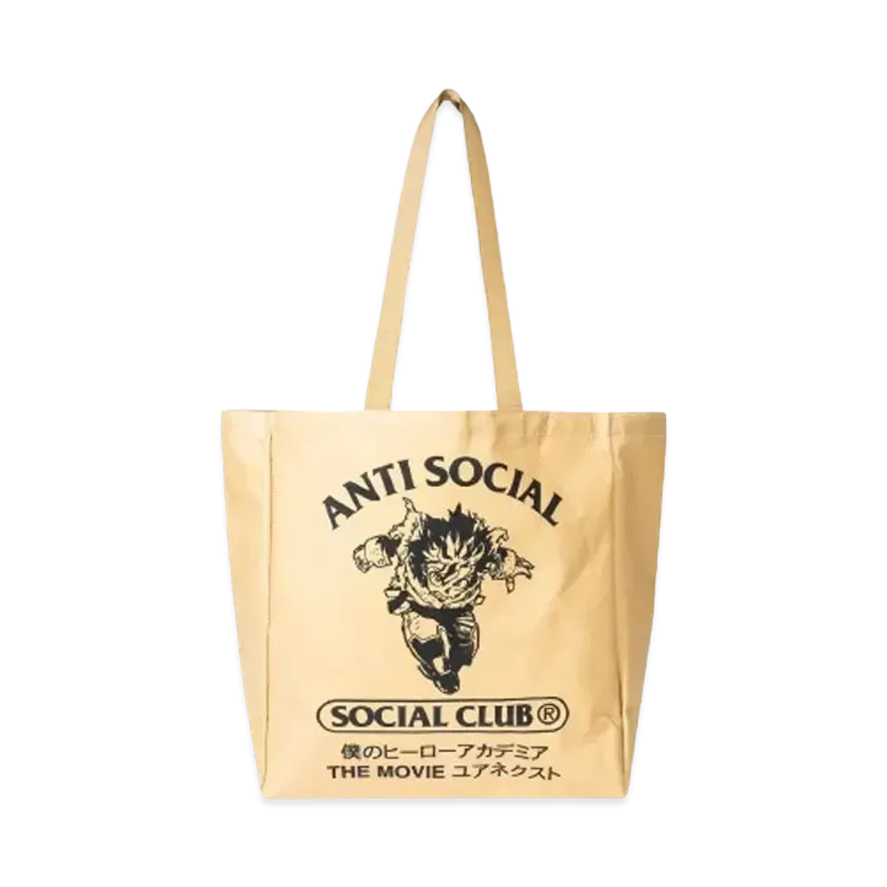 ANTI SOCIAL SOCIAL CLUB x MY HERO ACADEMIA Class 1-A Tote Bag "Harvest Tan"