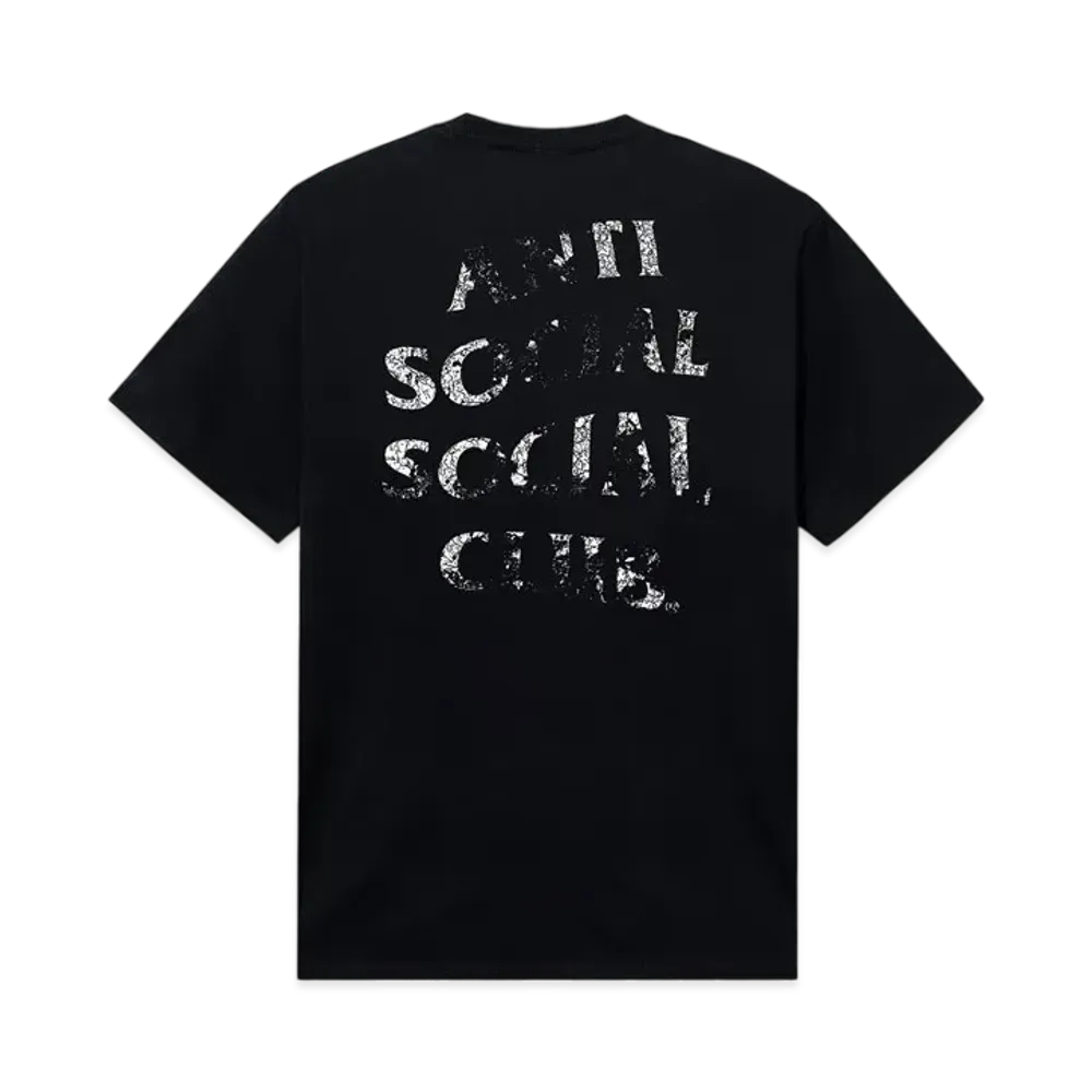 ANTI SOCIAL SOCIAL CLUB Thrashed Logo Flip Tee "Black"