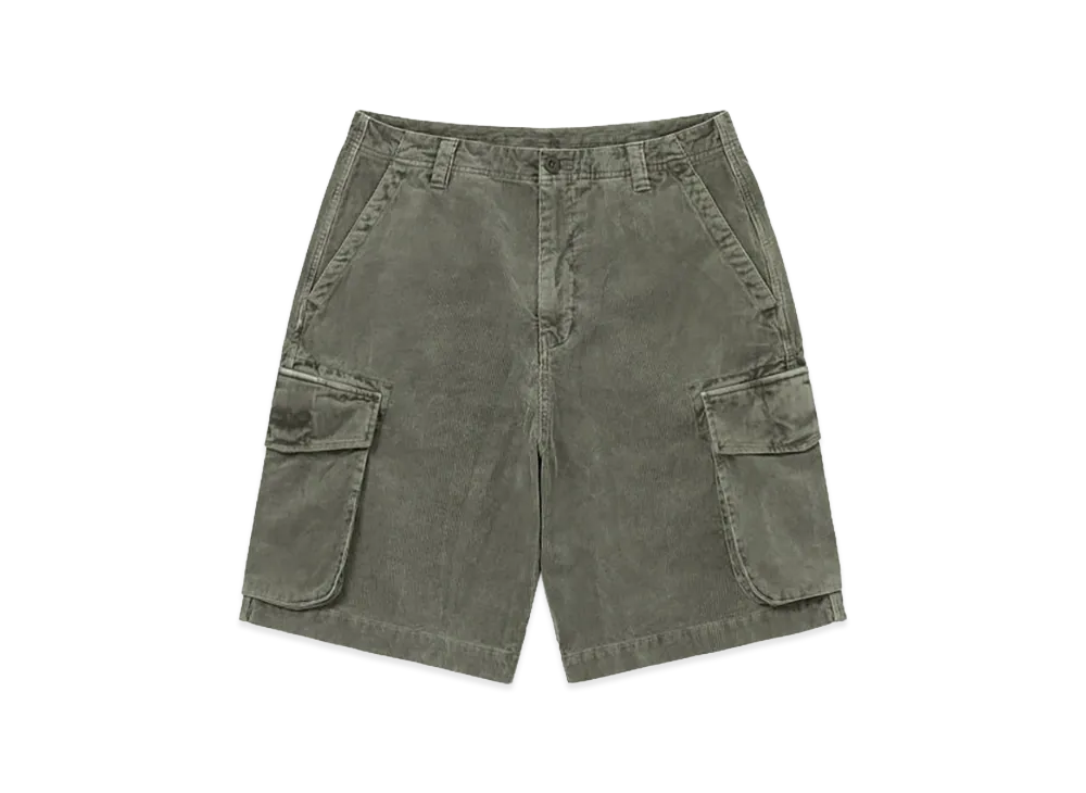 thisisneverthat Overdyed Corduroy Cargo Short "Dark Olive"