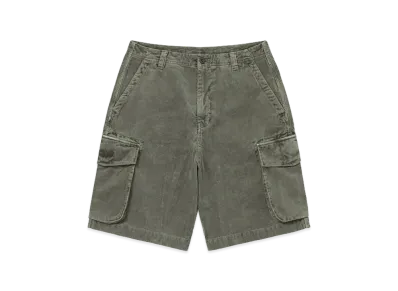 thisisneverthat Overdyed Corduroy Cargo Short "Dark Olive"