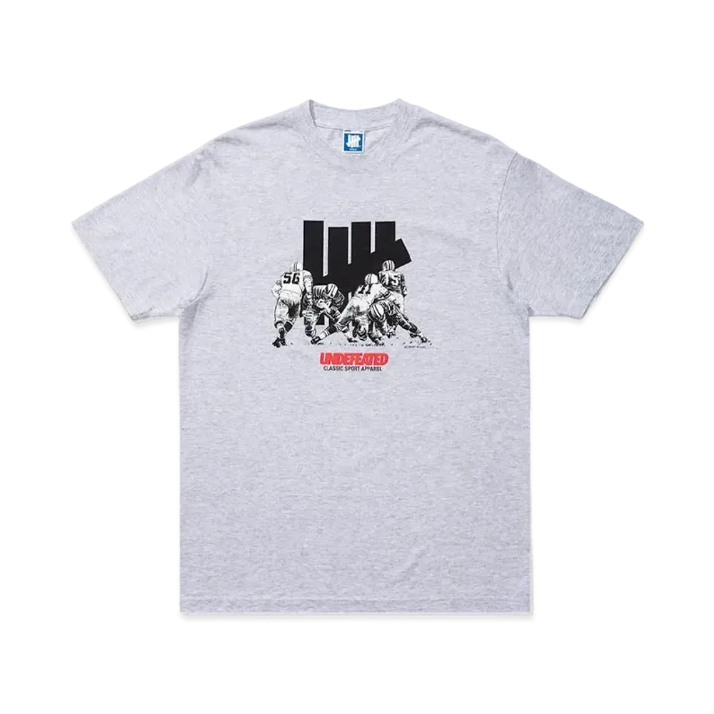 UNDEFEATED RIGER ENDZONE S/S TEE - 80263 "Gray"