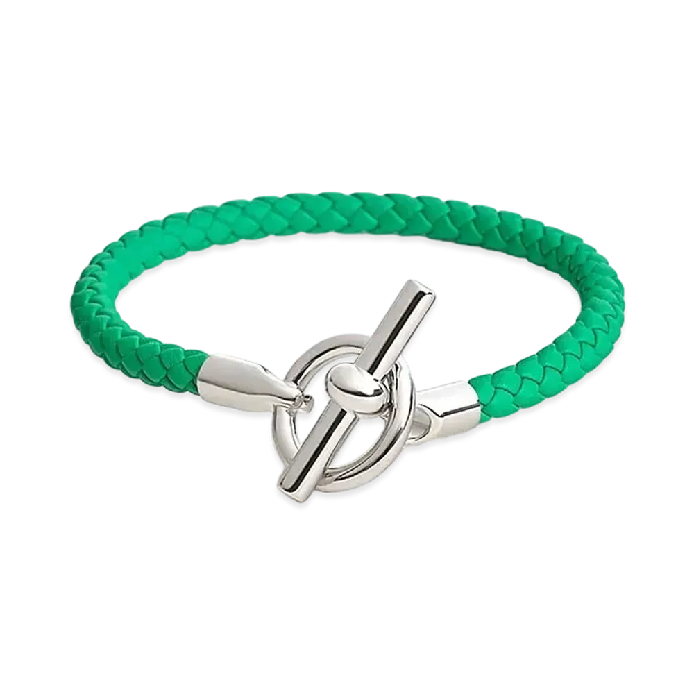Hermes Glenan H Bracelet "Mint/Palladium"