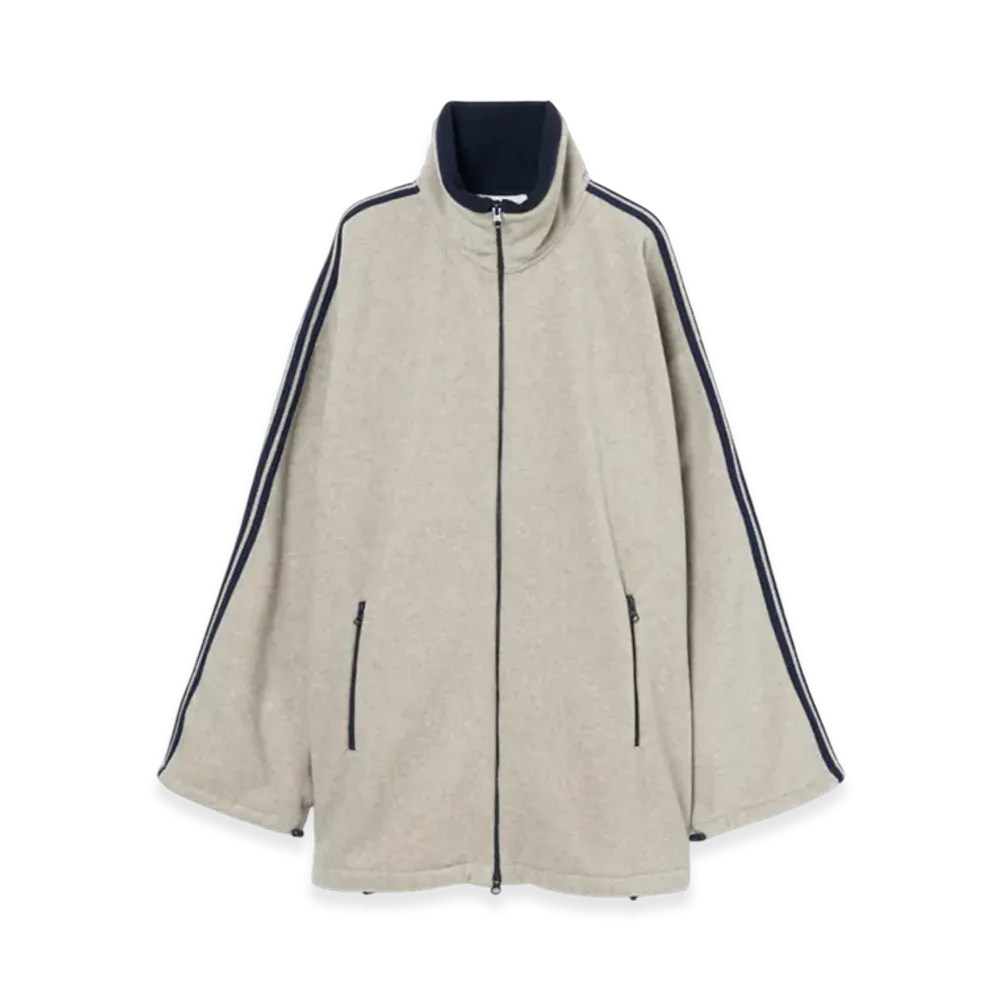 INSCRIRE Fleece Loose Fit Track Jacket "Oatmeal"