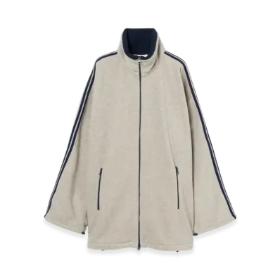 INSCRIRE Fleece Loose Fit Track Jacket "Oatmeal"