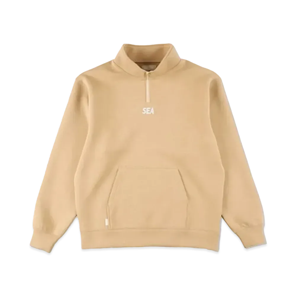 WIND AND SEA WDS-ES Cardboard Half Zip Tops "Sand"