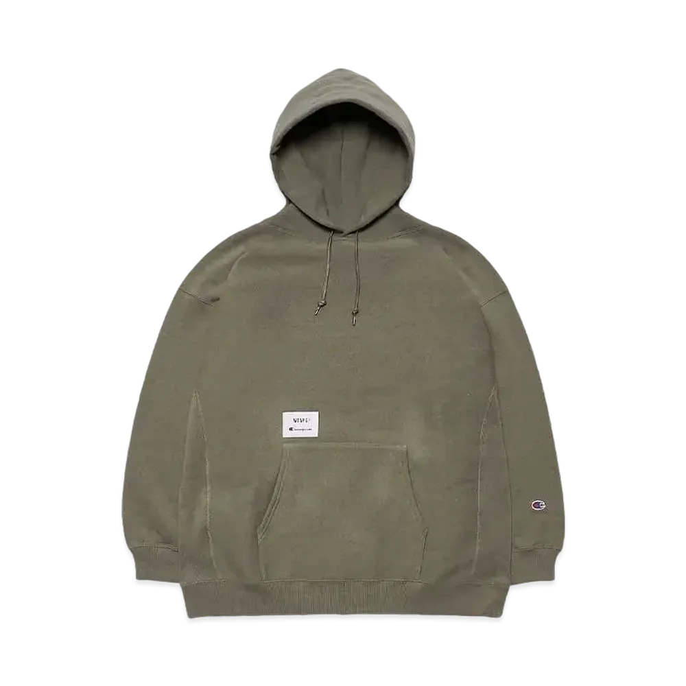 WTAPS Academy / Hooded / Cotton. Champion. Reverse Weave "Olive Drab"(672)