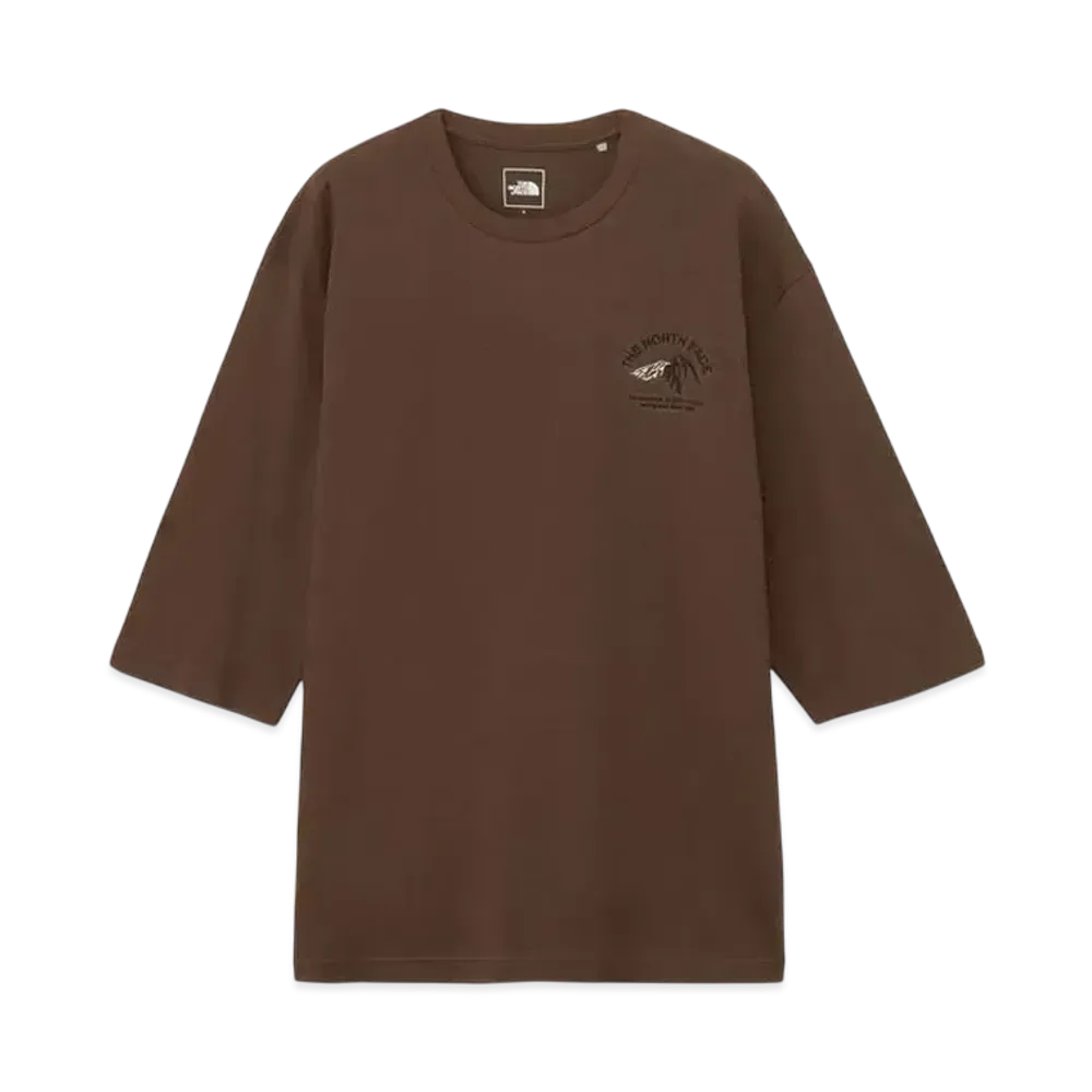 The North Face Quarter Sleeve One Point Logo Tee "Smoky Brown"