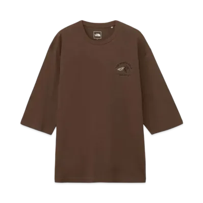 The North Face Quarter Sleeve One Point Logo Tee "Smoky Brown"