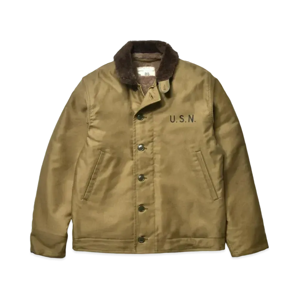 THE REAL McCOY'S N-1 Deck Jacket (Khaki) / Stencil "Khaki"